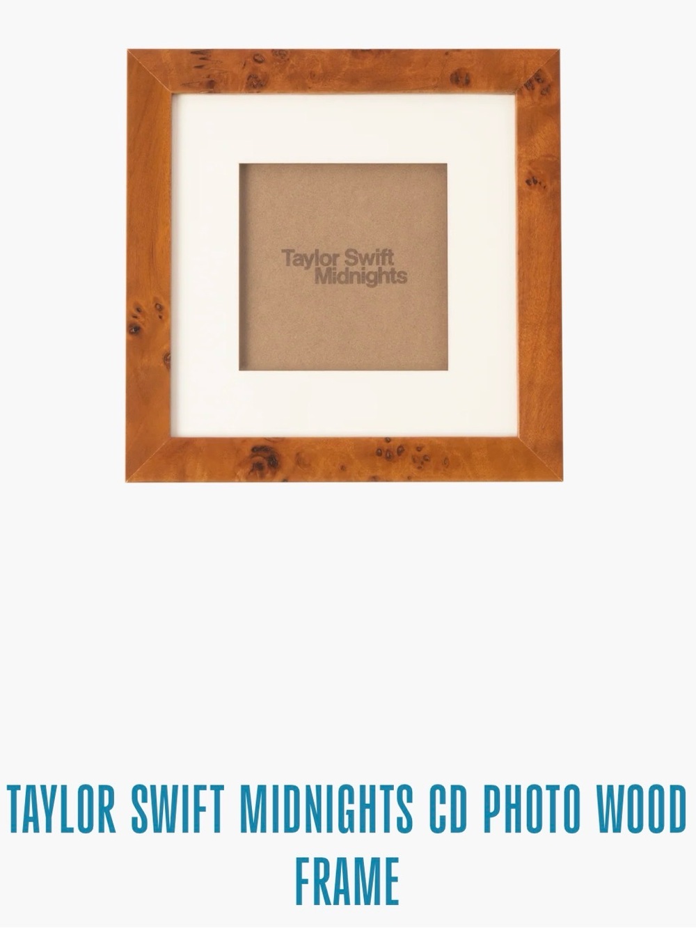Taylor Swift Midnights CD Wood Picture Frame - New In Box